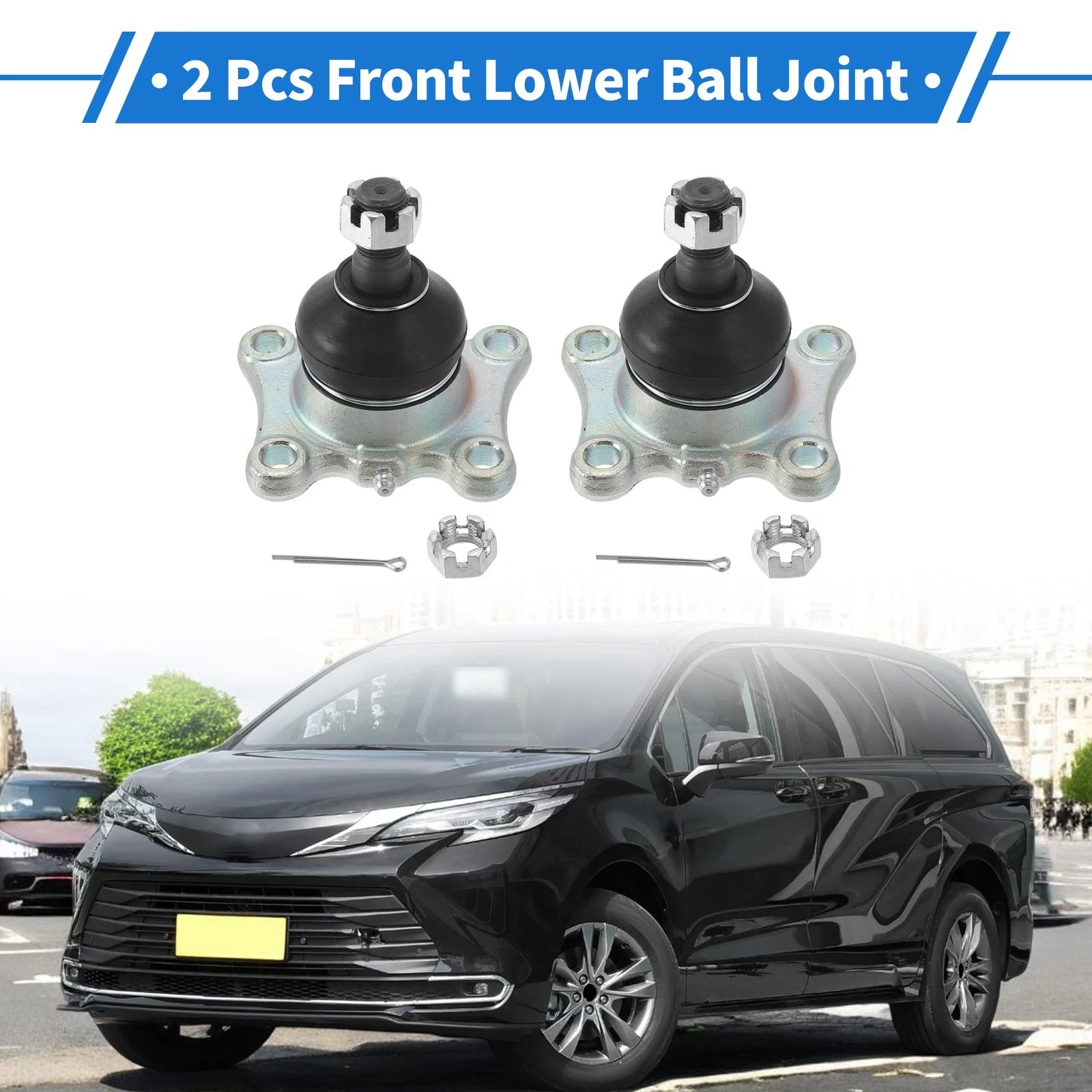 2 Pcs Front Lower Ball Joints Replacement for Toyota 4Runner (1989–1996)