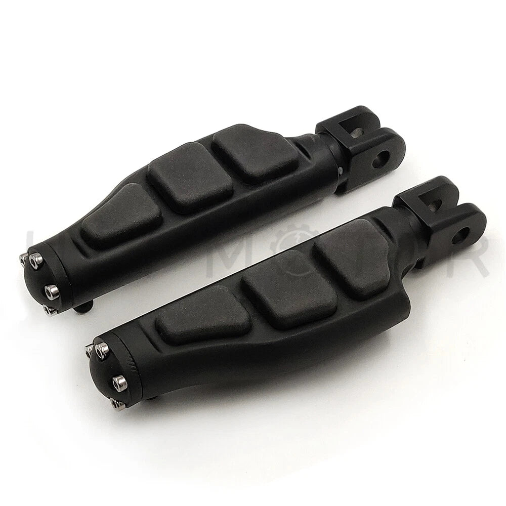 Black Flat Wing Footpegs for Harley FXBB FXBR FXBRS FXLR (2018–Present)