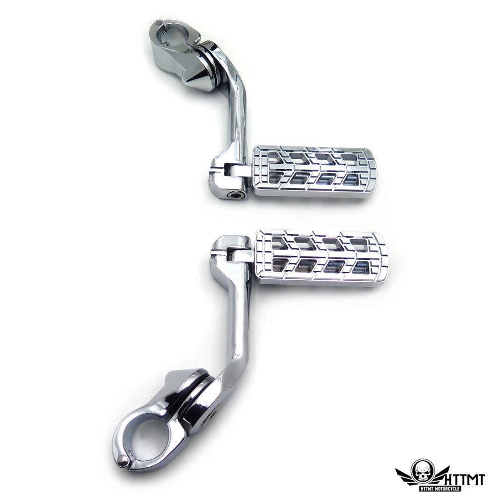 Chrome 5" Dominator CNC FootPeg for Harley Softail