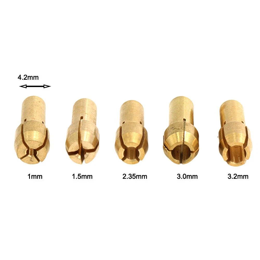 Chuck Adapter Set for DIY Projects (Copper & Stainless Steel)