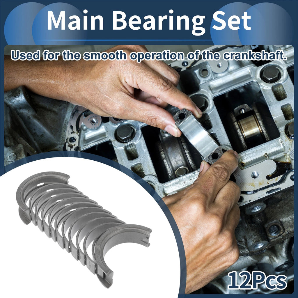 Engine Main Bearing Set Replacement for Audi 80 (1981–1995) 12 Piece