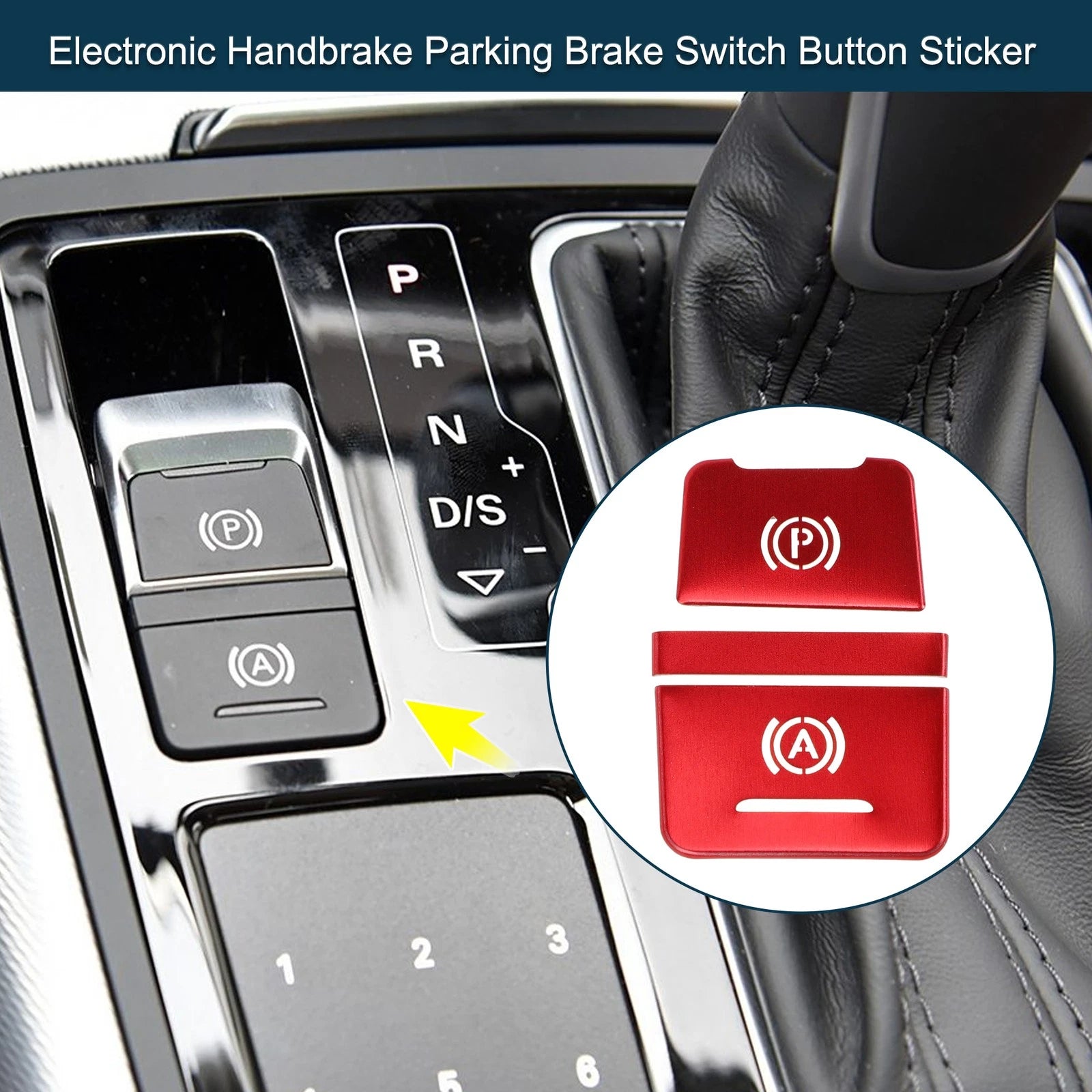 Parking Brake Switch Button Sticker for Audi A6 C7 RS6 S6 (2012–2018)