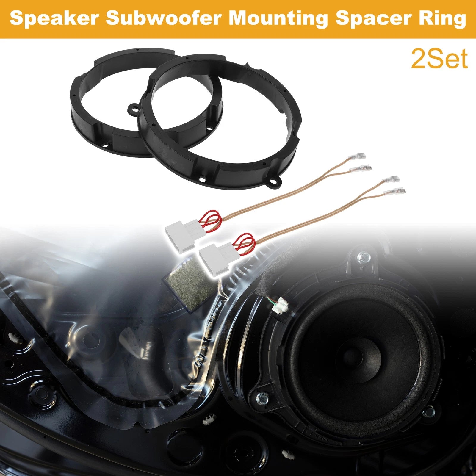 Tweeter Speaker Spacer Ring Adapter Replacement for Volkswagen Santana (1985–1995)