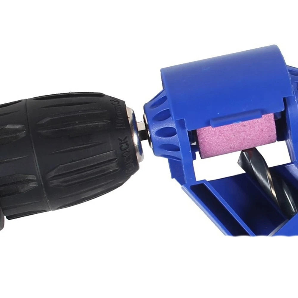 Portable Drill Bit Sharpener Kit with Wrenches and Snap Rings