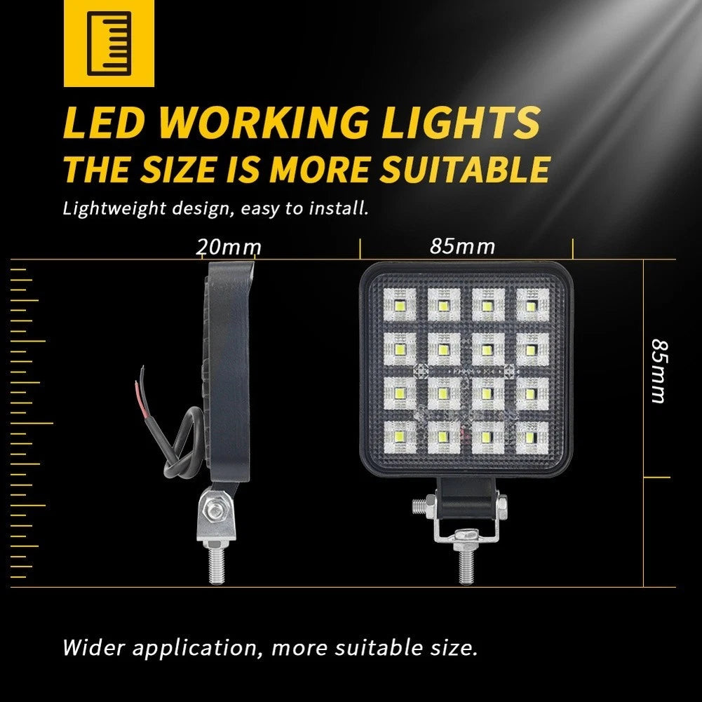 Fog Lamp LED Work Light for Off-road Vehicles (16 LED Array)