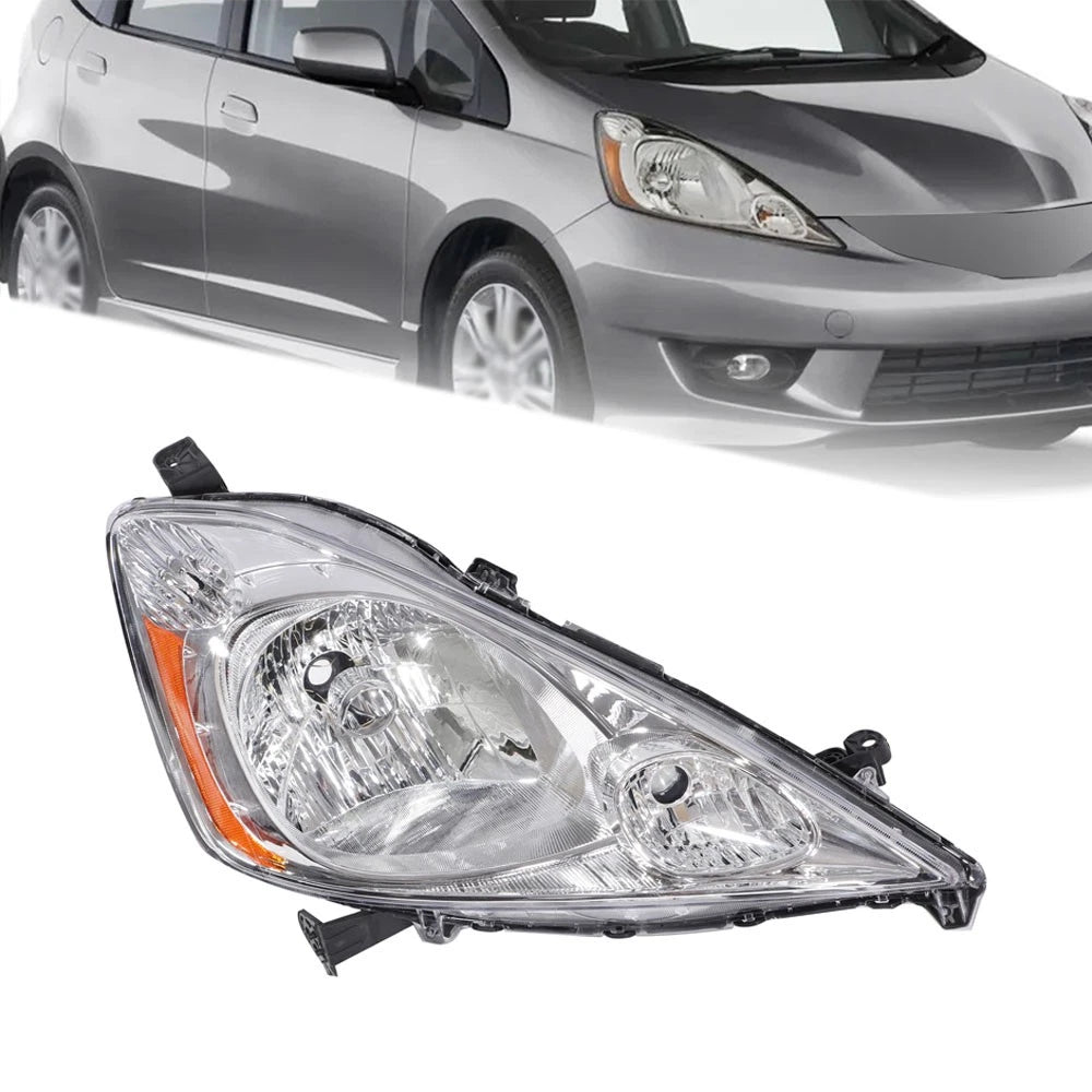 Halogen Headlight Assembly for Honda Fit Sport (2009–2011) Passenger Side