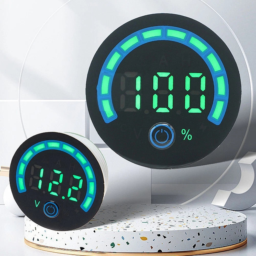 LED Digital Voltmeter DC 8V-120V for Battery Capacity Assessment