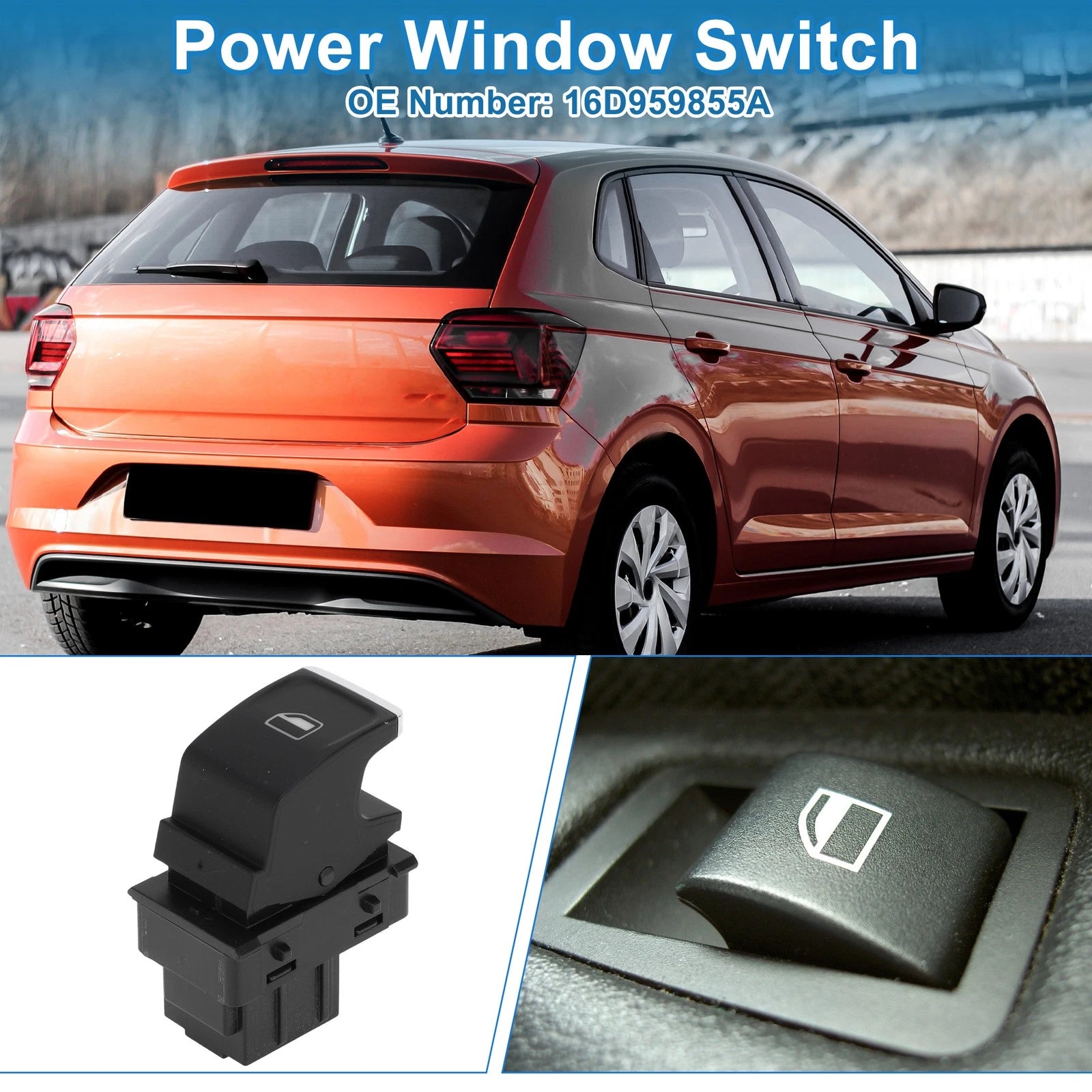 Passenger Side Power Window Switch Replacement for Volkswagen Sagitar (2010–2018)