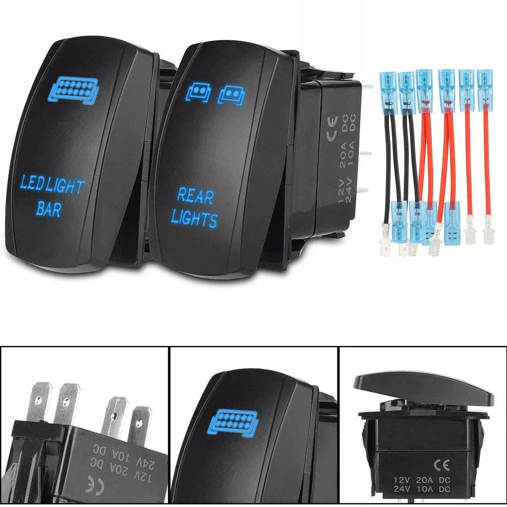 5 Pin Rocker Switch Set for Vehicle Lighting