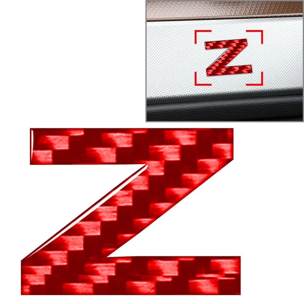 Red Lowercase Alphabet Letter Decals for Door Wall Window Badge Emblem