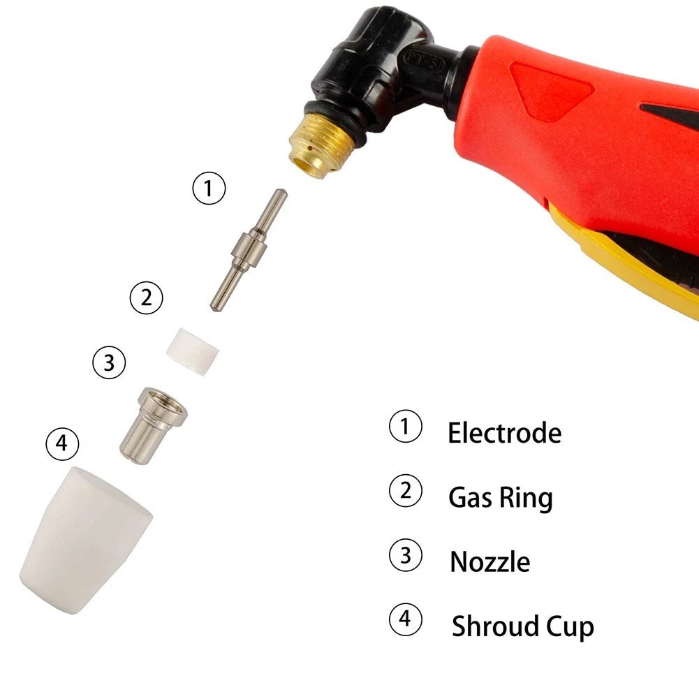 10pcs Plasma Cutter Torch Consumables Kit for