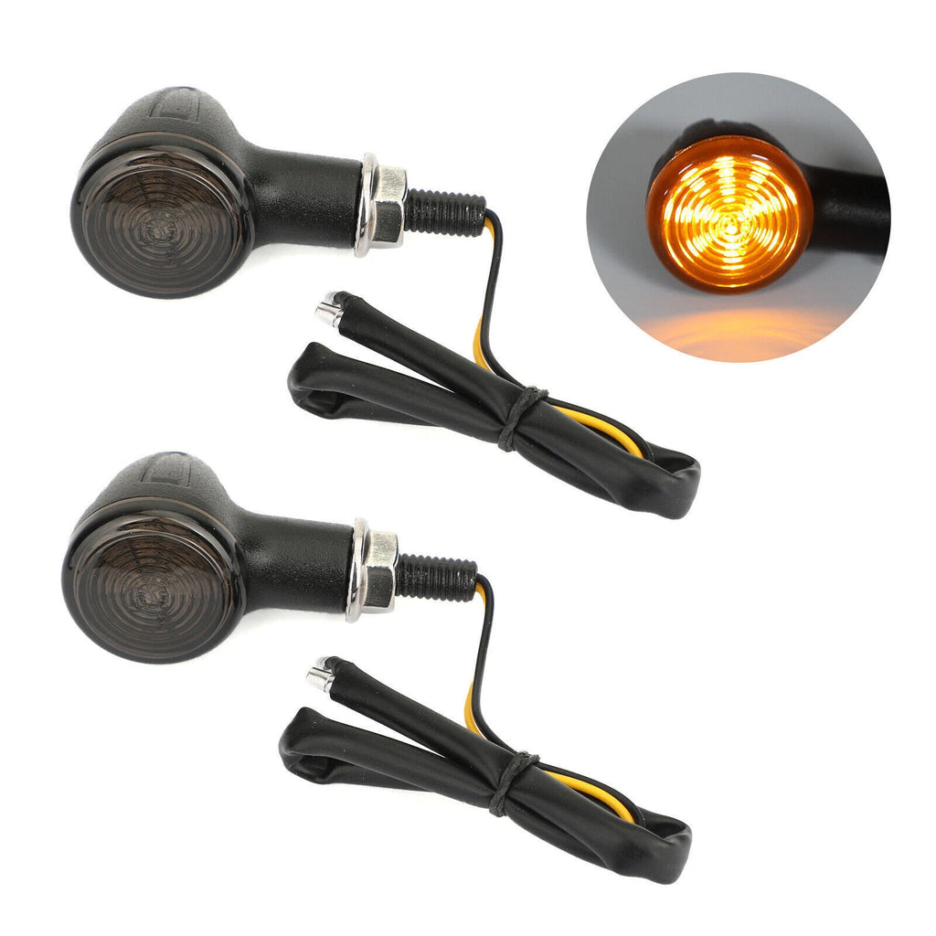 2X Bullet Turn Signal Indicator Lights for Universal Motorcycles (T9)