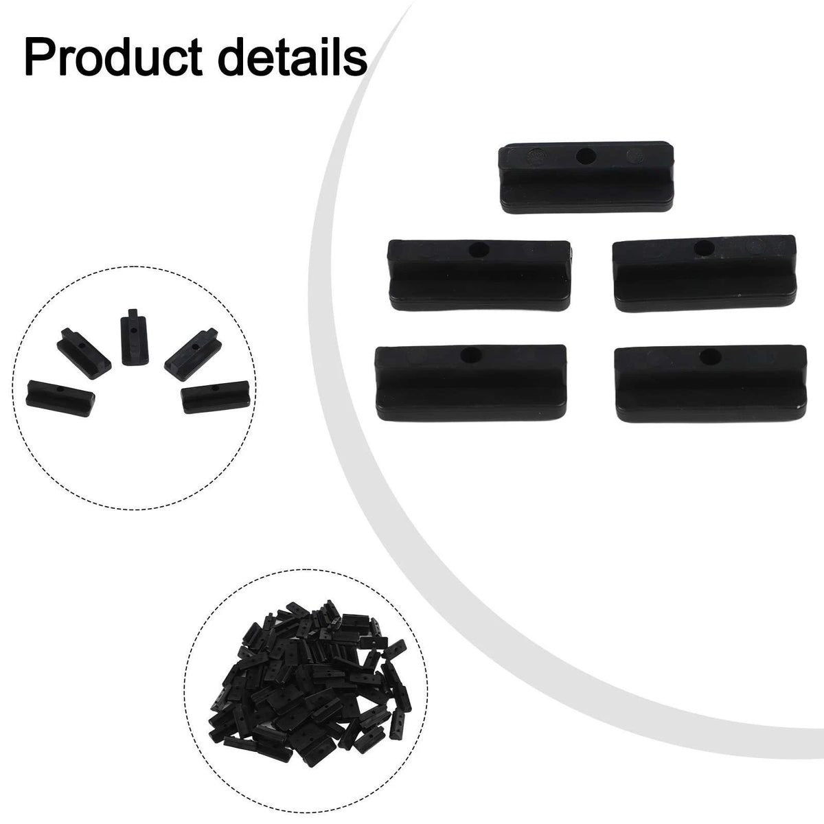 100pcs Composite Decking Clips for Outdoor Floor Repair