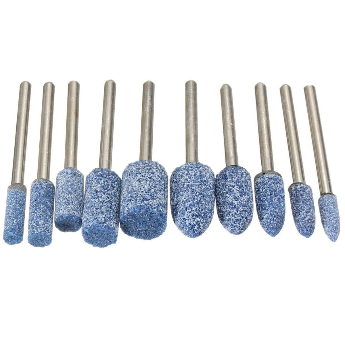 10 Pack 1/8" Abrasive Mounted Grinding Stones for Rotary Tool Dremel