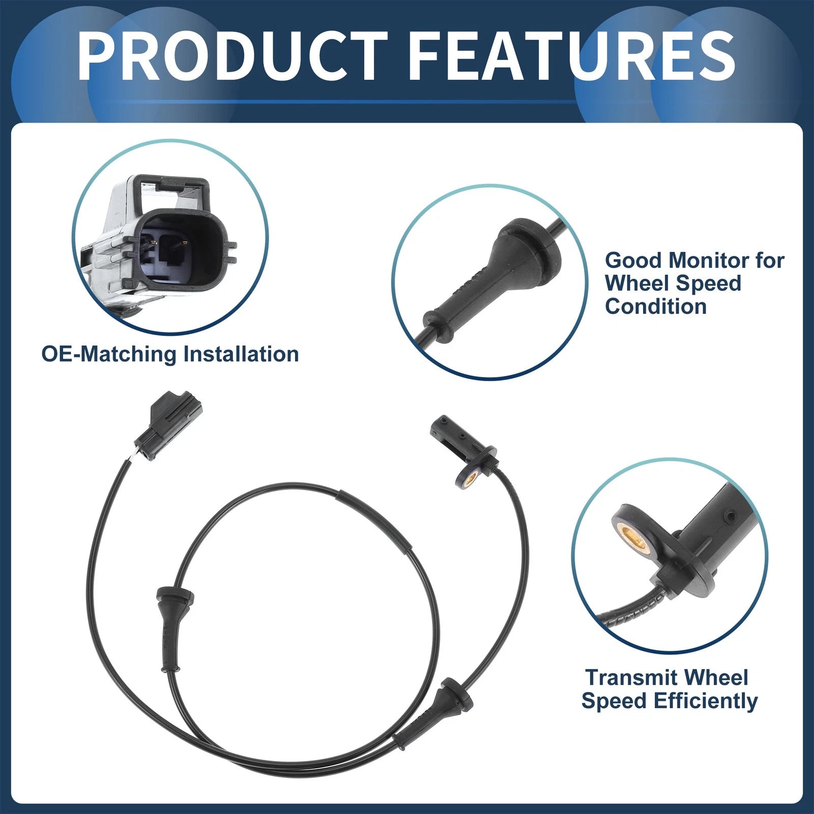 ABS Wheel Speed Sensor No. 30773738 for Volvo S60 (2001–2009) Front Left
