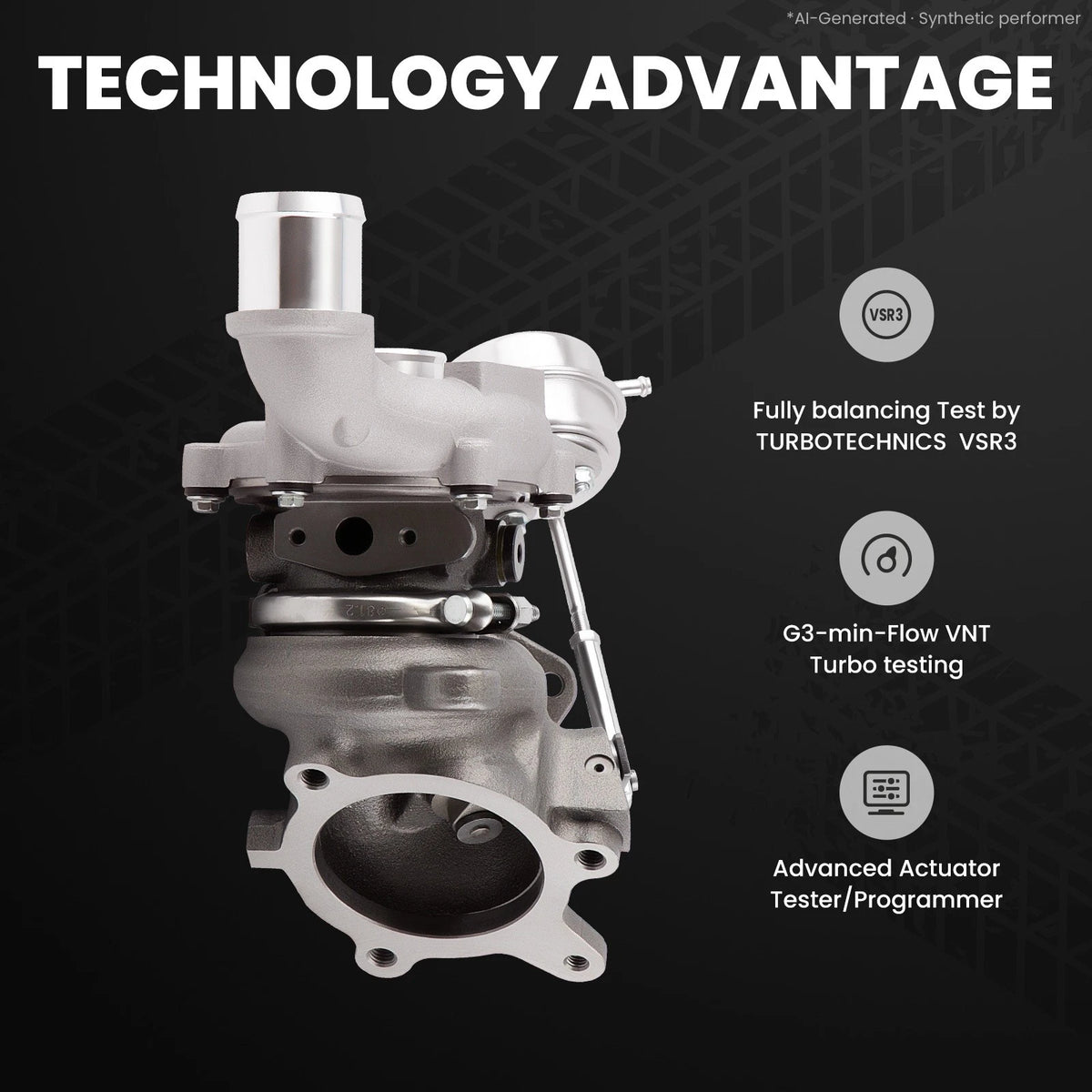 Turbocharger for Ford Explorer Taurus Lincoln V6 3.5L (2006–2019) 790317 Left Side