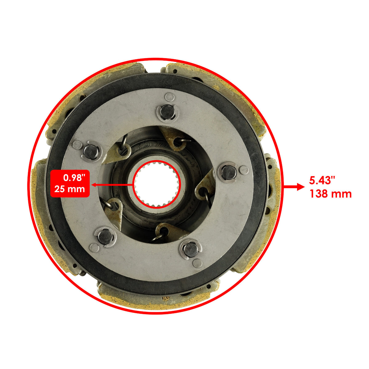 Wet Clutch Drum Housing Replacement for Honda TRX300FW Fourtrax 88-2000