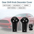 Gear Shift Knob Decorator Cover for Ford Mustang (2015–2023) Black