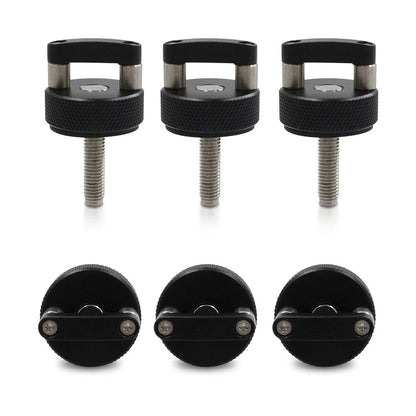 Black Hard Top Quick Release Bolts for Jeep Wrangler JK & Gladiator JT (2007–2018)