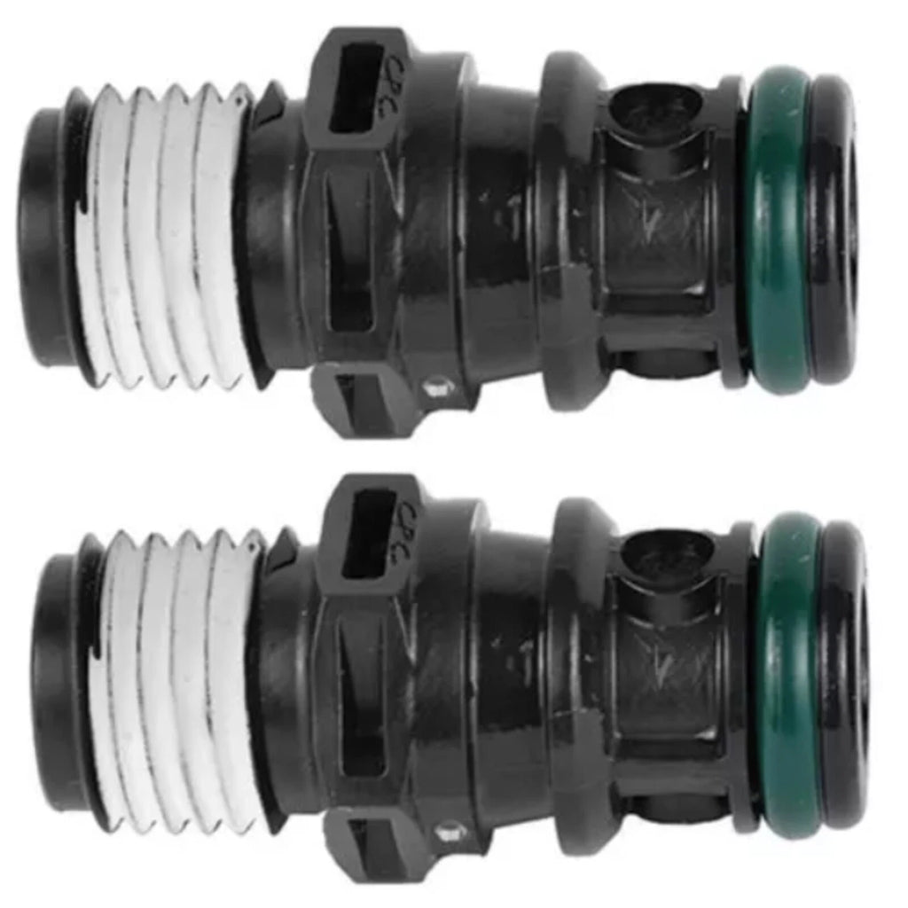 2X Attwood Sprayless Marine Fuel Connector Male 1/4" NPT 8838TM6