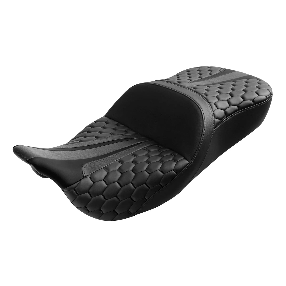Black Rider Driver & Passenger Seat for Harley Electra Road Glide (2009–2023)