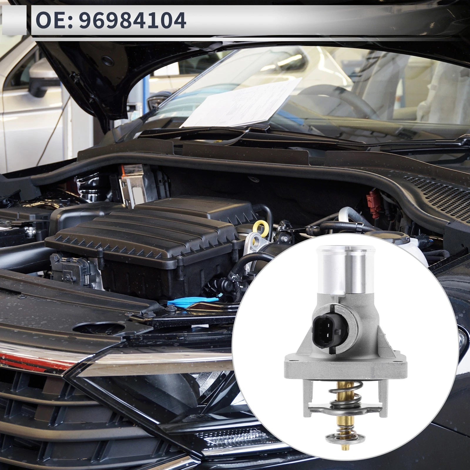 Engine Coolant Thermostat Housing Assembly for Chevy Aveo Aveo5 (2009–2011)