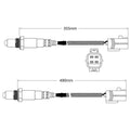 Oxygen O2 Sensor Set for Mitsubishi 380 DB V6 3.8L (2005–2008)