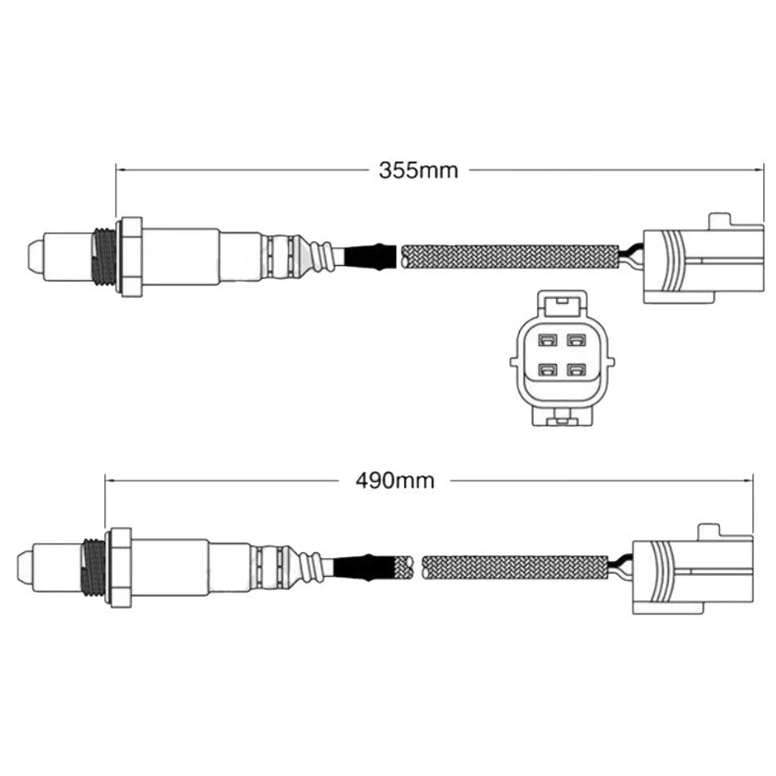 Oxygen O2 Sensor Set for Mitsubishi 380 DB V6 3.8L (2005–2008)