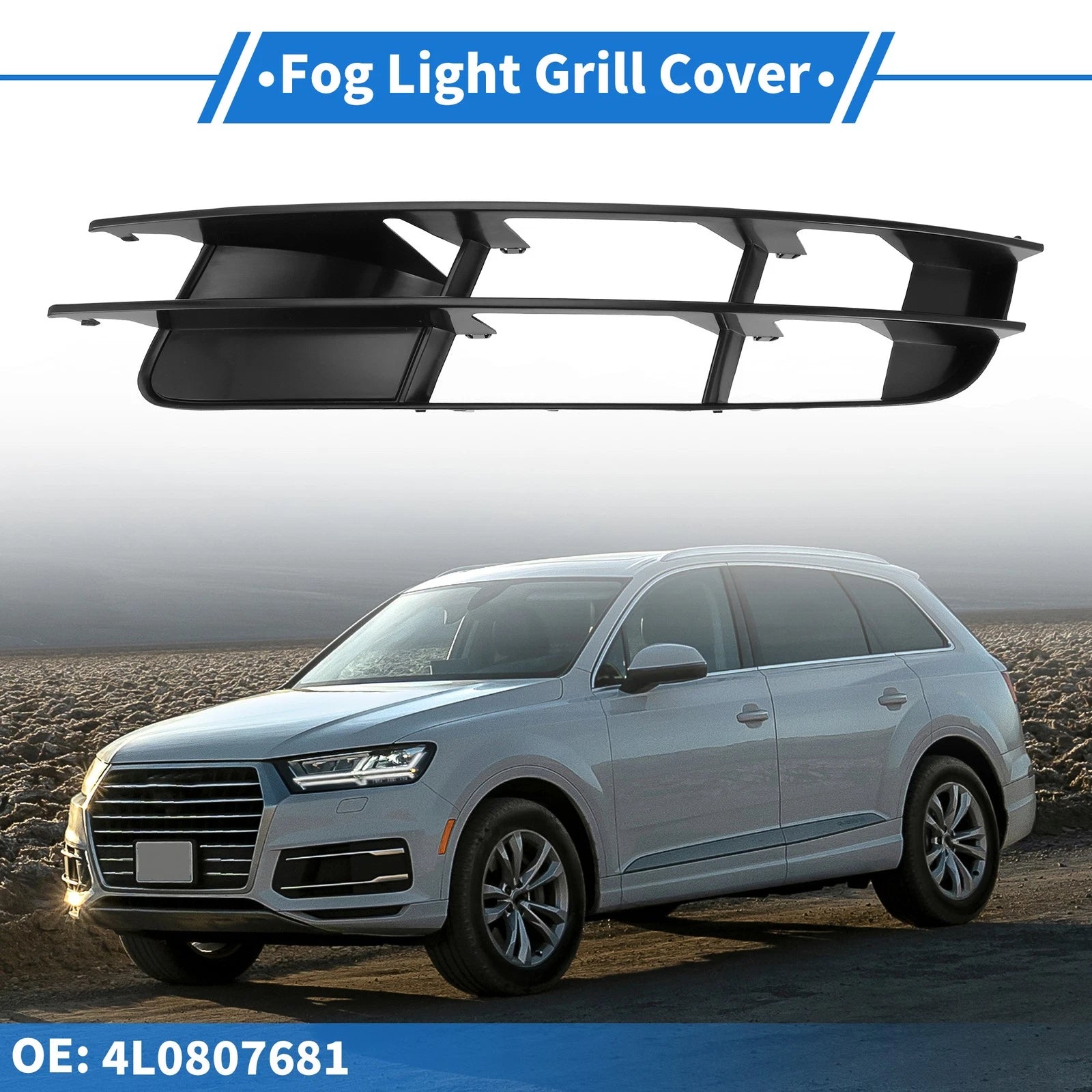Front Left Fog Light Grill Replacement for Audi Q7 (2007–2009)