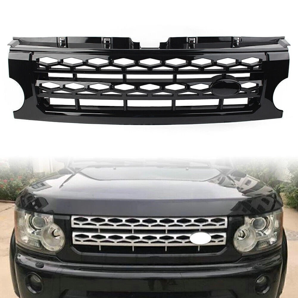 1pc Black Front Grille Bumper Mesh for Land Rover Discovery LR3 (2005–2009)