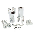 Chrome Passenger Foot Peg Rest Support Mount Clevis for Harley Softail (2000–2006)