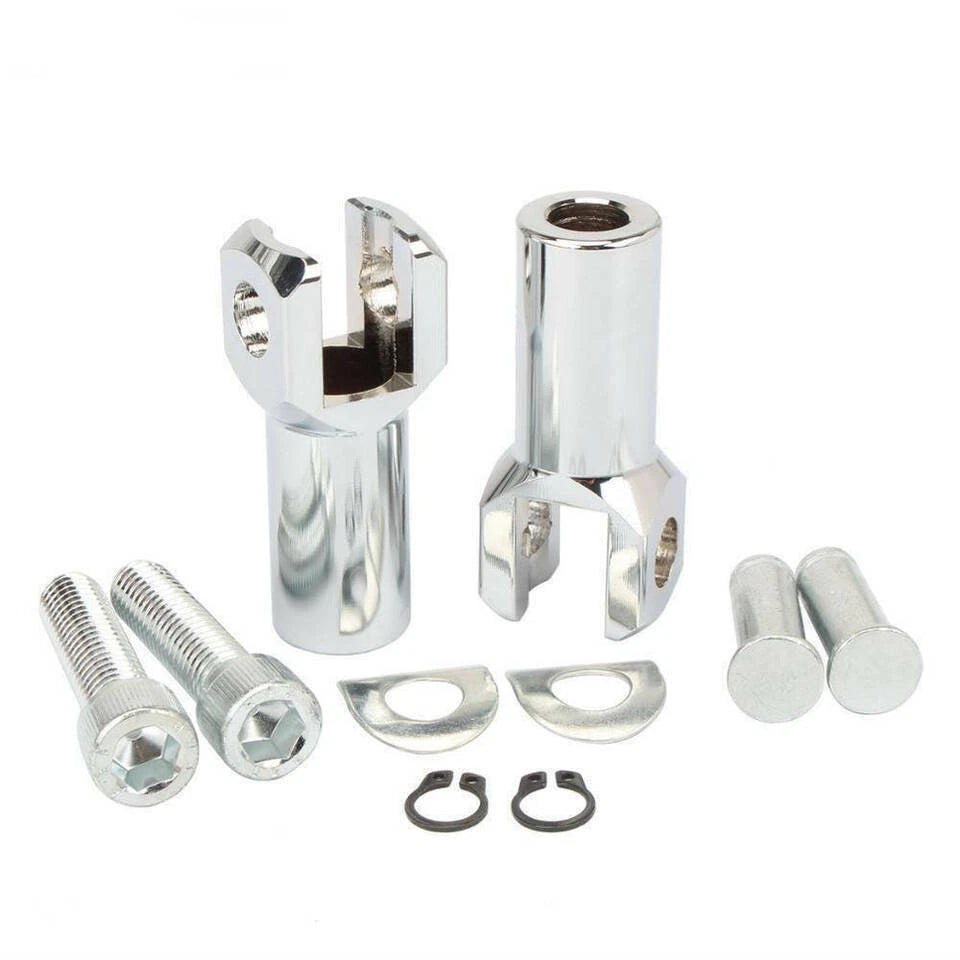 Chrome Passenger Foot Peg Rest Support Mount Clevis for Harley Softail (2000–2006)