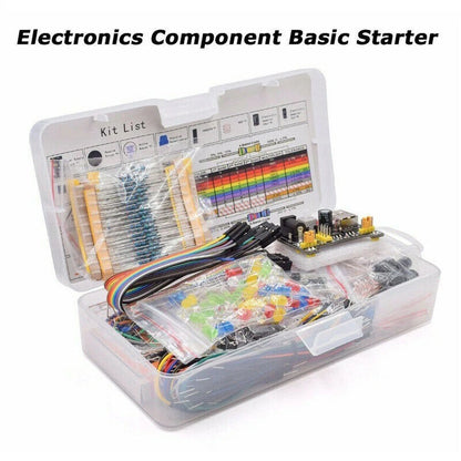 374pcs Electronic Component Set for Breadboard Connection Points