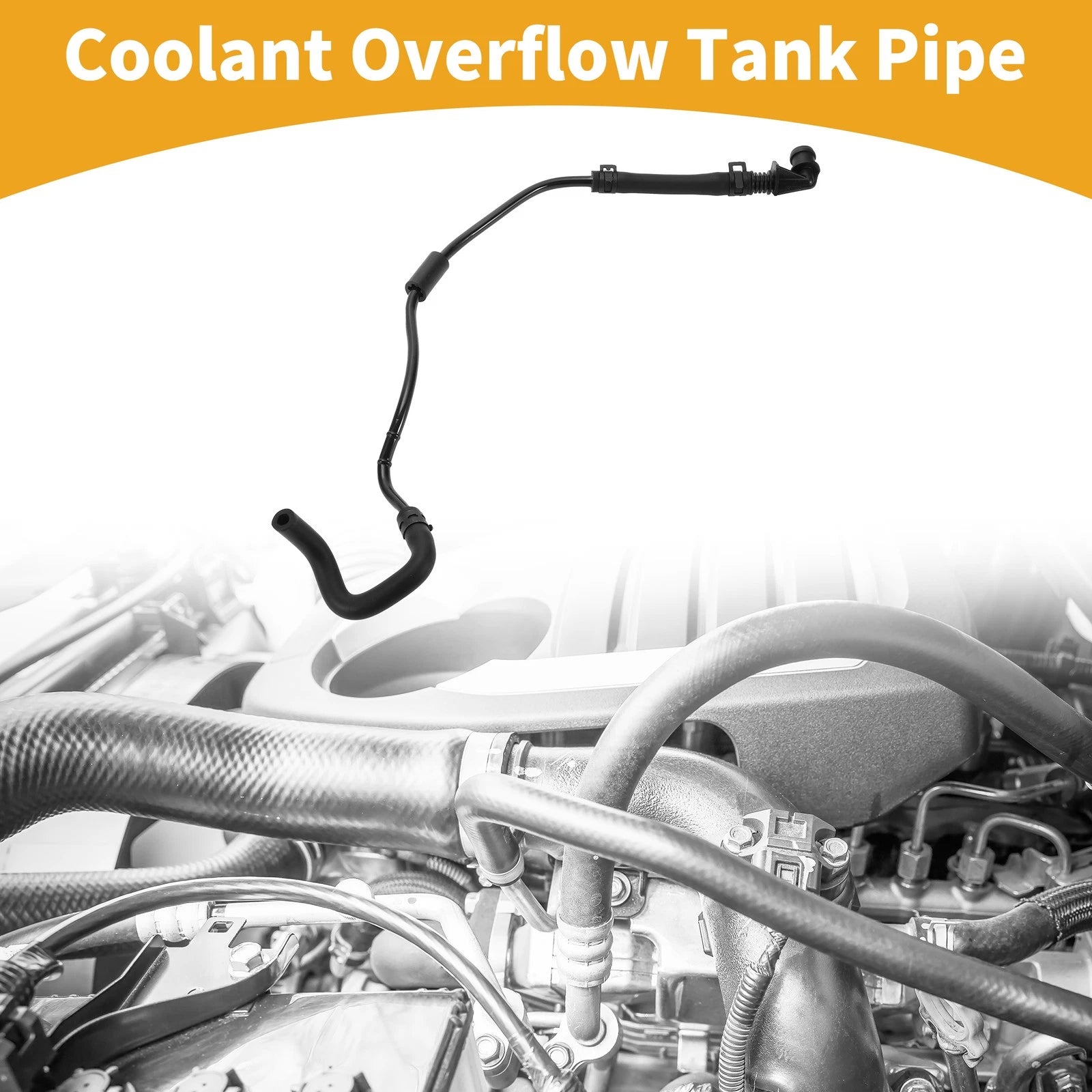 Coolant Overflow Tank Pipe Replacement for Audi A4 A5 2.0L (2017–2019)