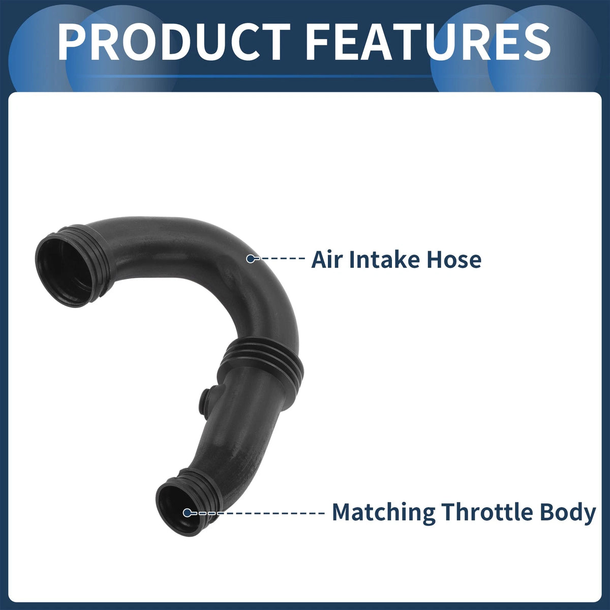 Engine Air Intake Hose for Renault Clio II (1998–2006) No. 8200143788