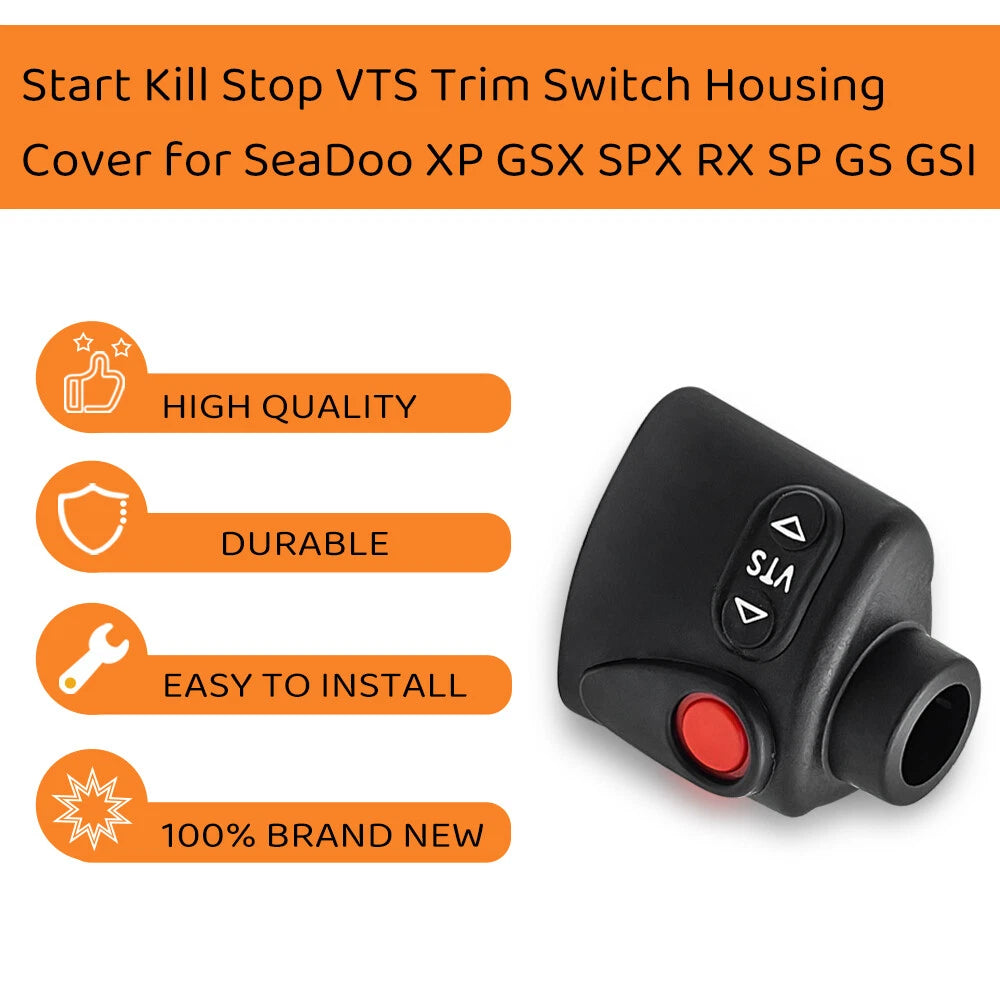 Kill Stop VTS Trim Switch Housing Cover for SeaDoo XP GSX SPX RX SP GS GSI (1996–2002)