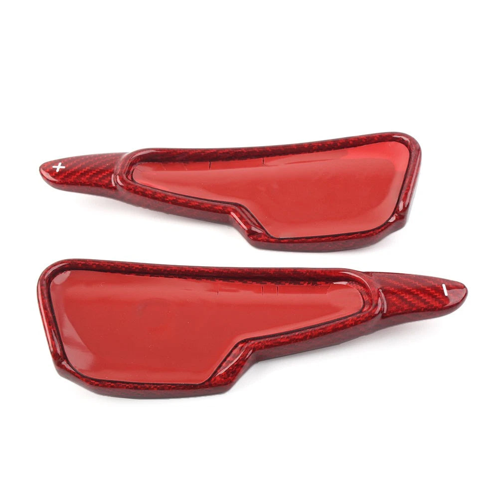 Carbon Fiber Red Steering Wheel Shift Paddle for Chevrolet Corvette C8 (2020–2022)