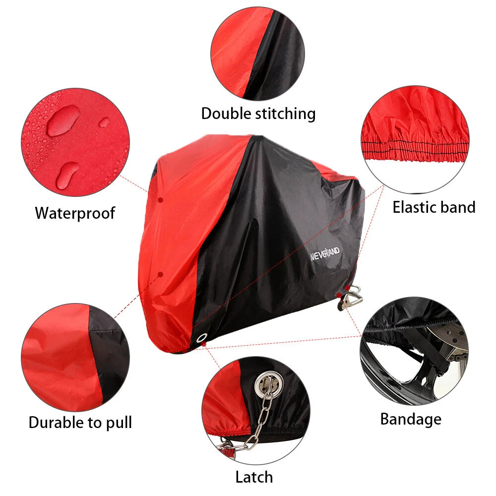 Motorcycle Cover Waterproof for Scooter (Outside Storage, UV Protection)