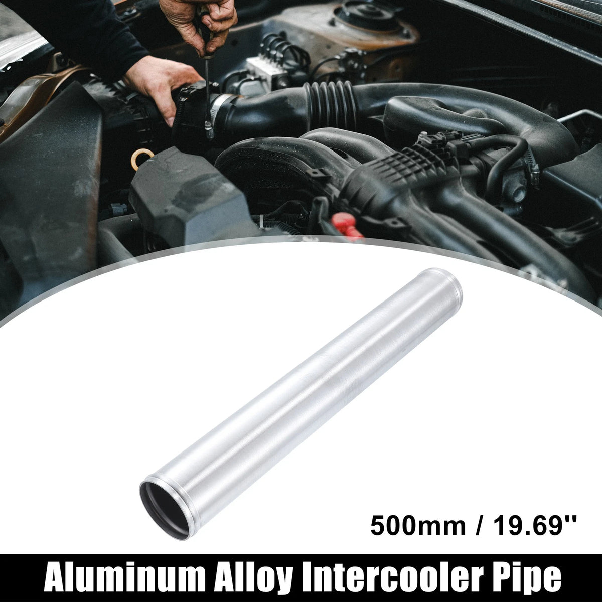 Intercooler Pipe 2.76" OD 70mm Length 19.69" 500mm for Car