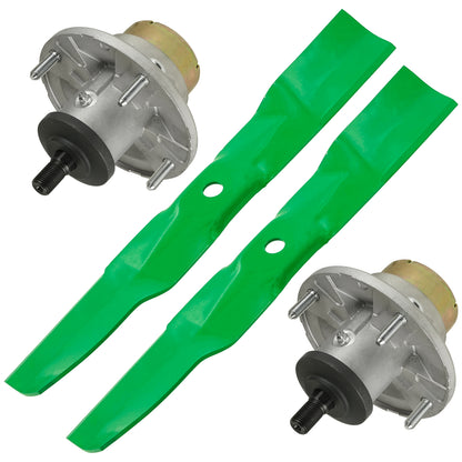 Mower Spindles with Blades for John Deere S220 S240 42 in Deck (2009–2016)