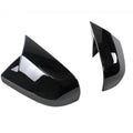 Pair Gloss Black Rearview Side Mirror Cover Cap Trim for Cadillac CT4 (2020–2024)