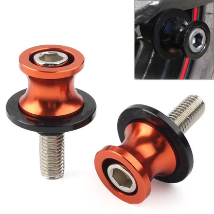 Swingarm Spools for Kawasaki ZX6R (1998–2011) Orange CNC