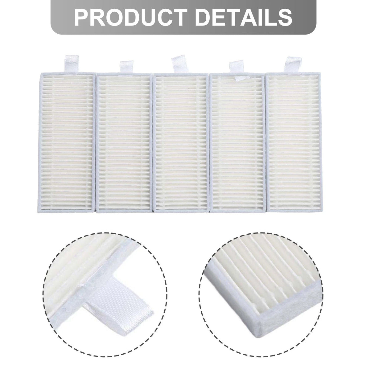 5pcs Filters Kit for EZVIZ Vacuum Cleaner