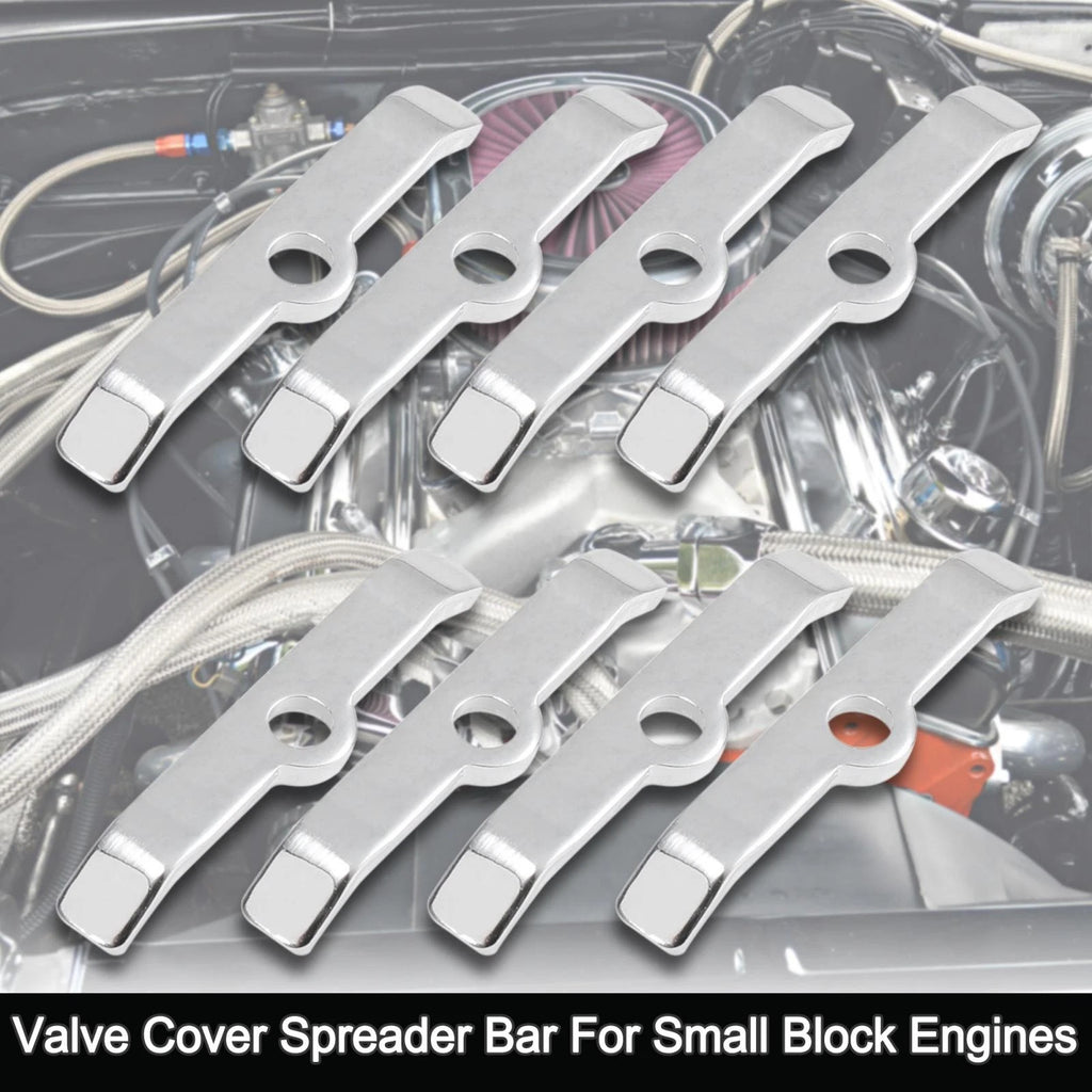 Valve Cover Spreader Bar Hold Down Tab Replacement for Chevy 283 305 327 (8pcs) (1960–1969)