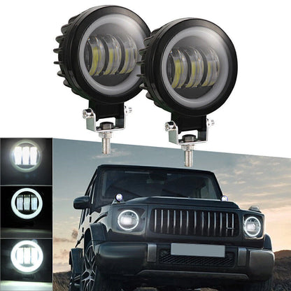 2X 4 Inch LED Work Light Bar for Motorcycle (12V 24V)