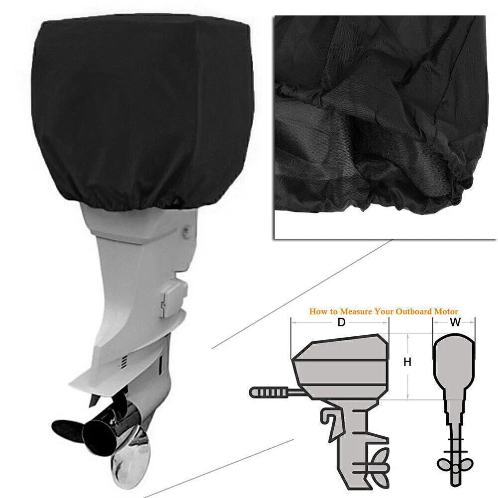 Outboard Motor Engine Cover for Boat (10HP/40HP/100HP/200HP) Black
