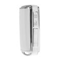 TPU Car Key Case White with Silver Edge for Mazda 2 3 5 6 (4-Button) (2013–2024)