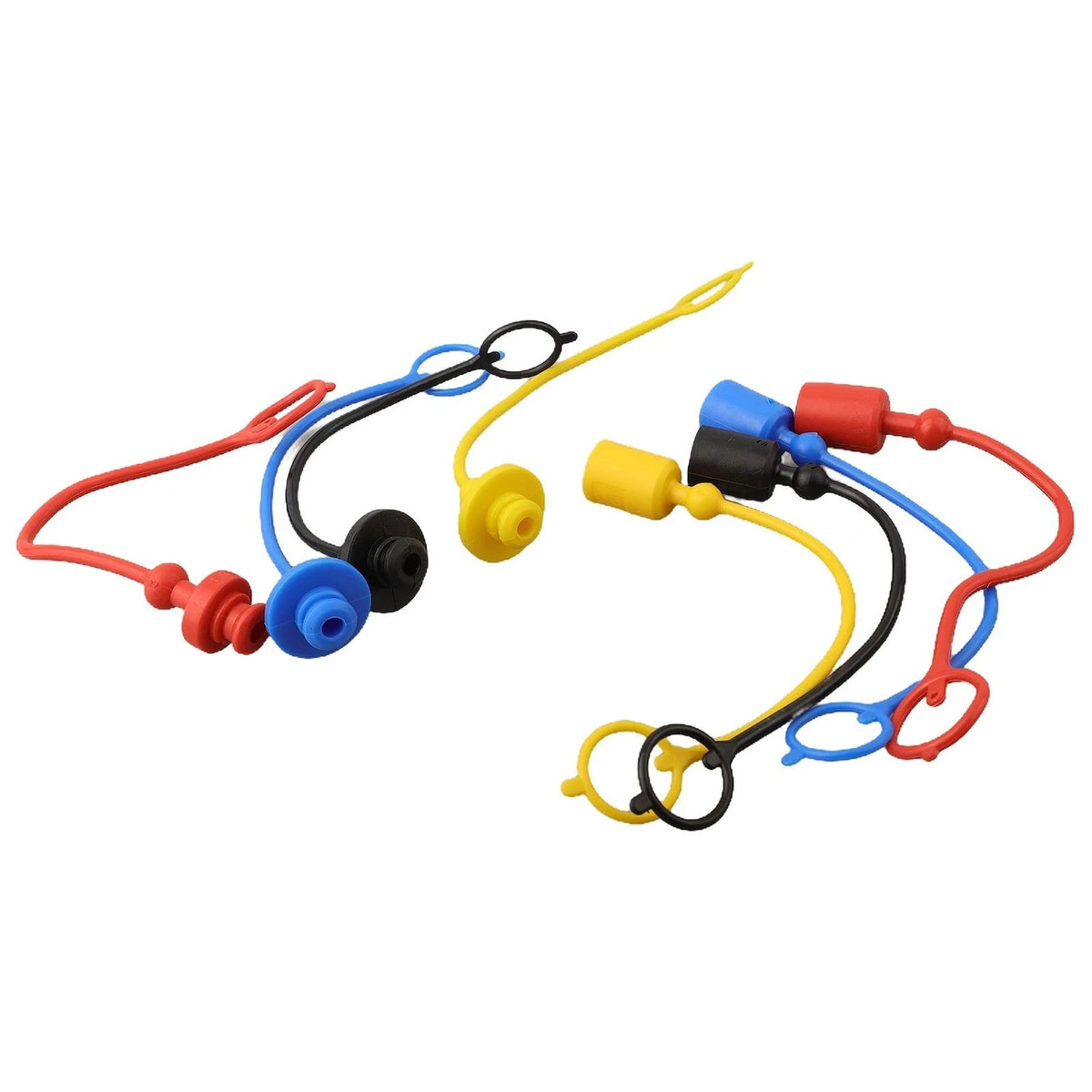 4 Pairs of Hydraulic Quick Couplers in Different Colors