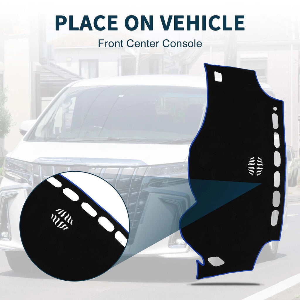 Dashboard Dash Cover Mat Replacement for Toyota Vellfire (2008–2015)