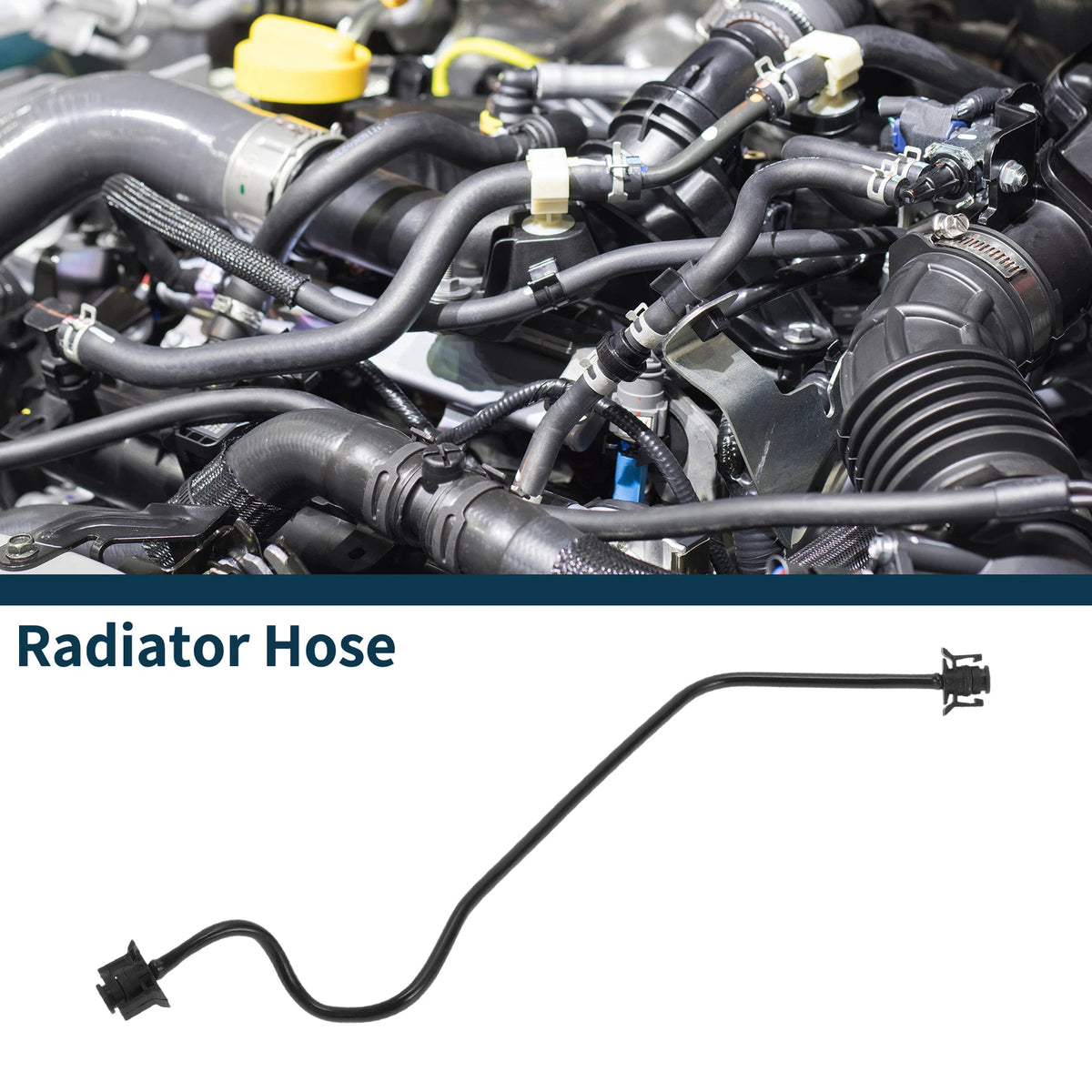 Radiator Hose for Land Rover LR2 (2013–2015) No.LR032094 Plastic Black